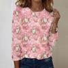 Long Sleeve Shirts For Women Cute Print Graphic Tees Blouses Casual Plus Size Basic Tops Pullover
