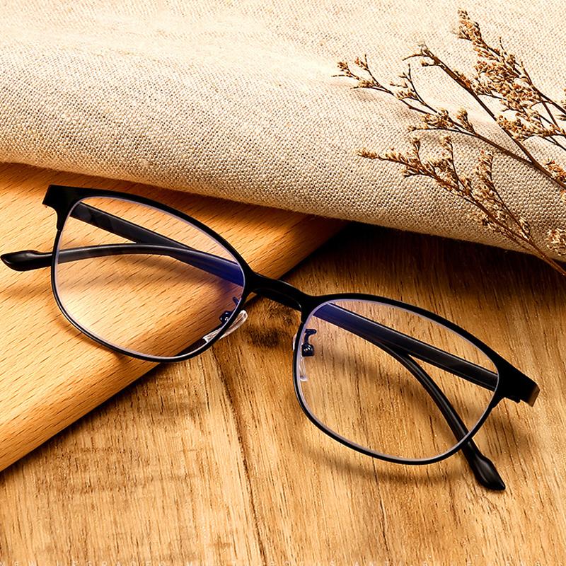New Metal Frame Reading Glasses High-definition Anti-blue Light Reading Glasses In The Elderly Eye Care Fashion Reading Glasses