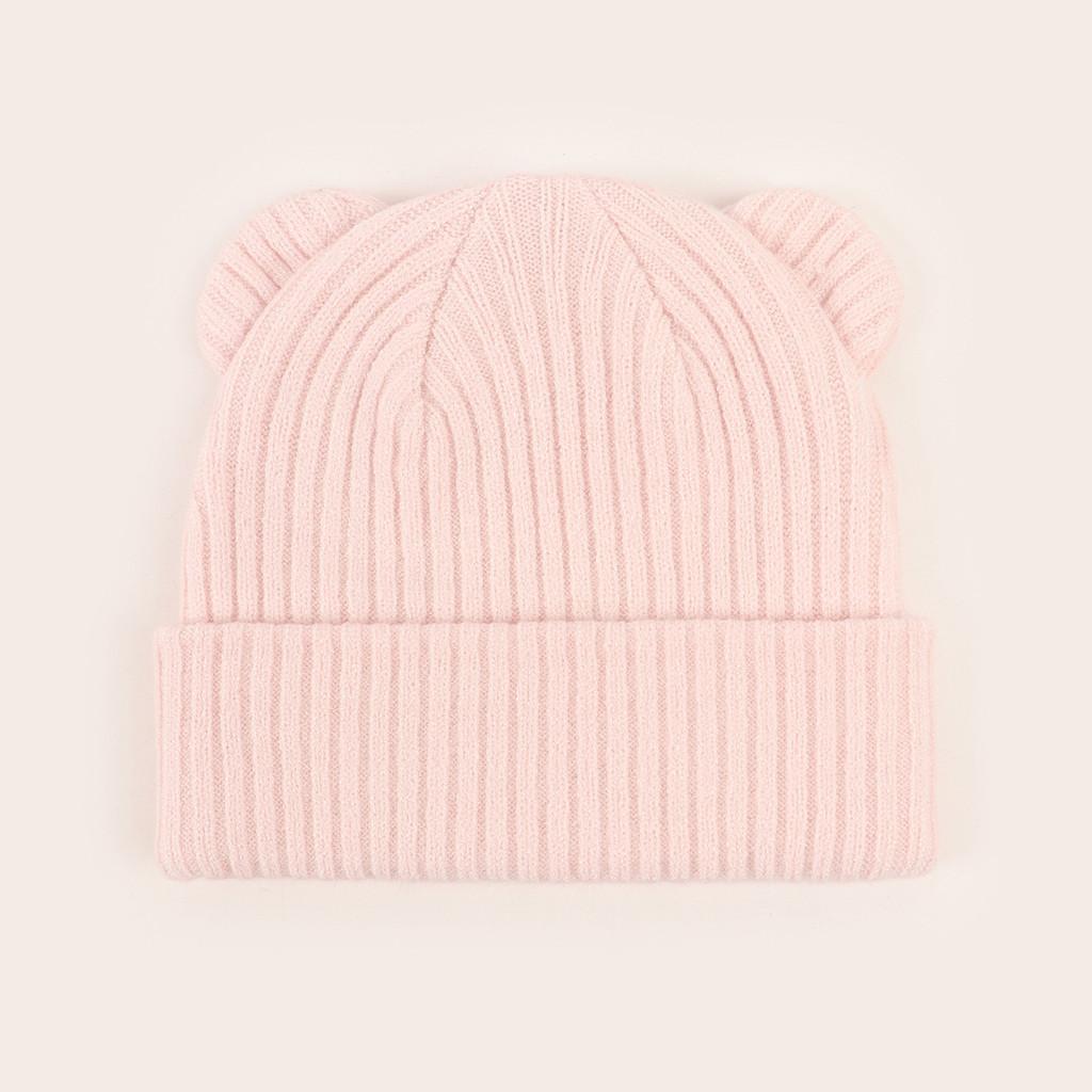 Infant Knitted Hat With Windproof Warmth For Spring Autumn Baby Girls