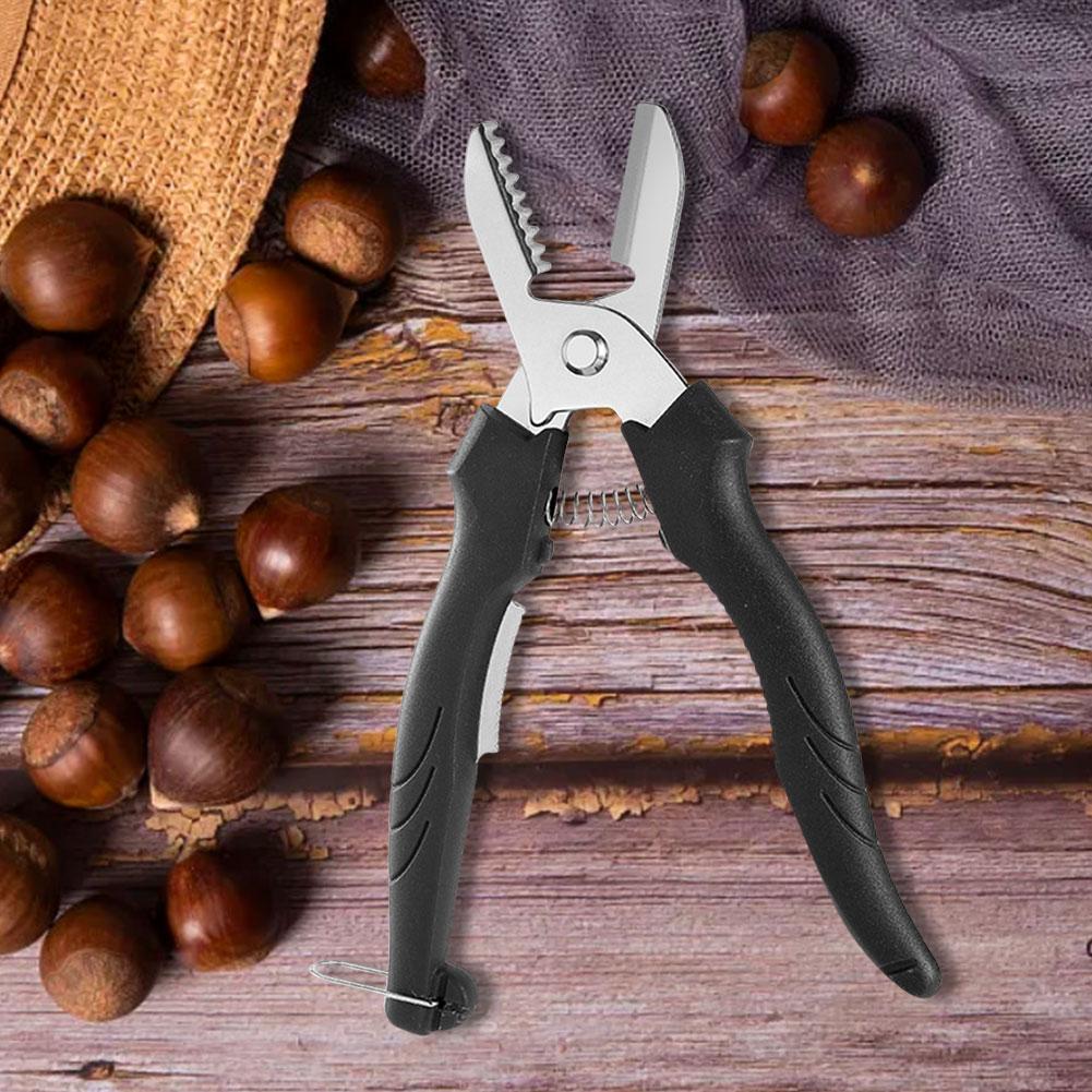 2 KS Nerezový nástroj na louskání kaštanů Ergonomické nůžky na kaštany Kráječ na kaštany Škrabka na kaštany Kuchyňský nástroj