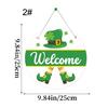 Bright Colored Luck Leaves  Porch Sign Welcome Door Sign Perfect for Patrick's Day Event Seasonal Decoration