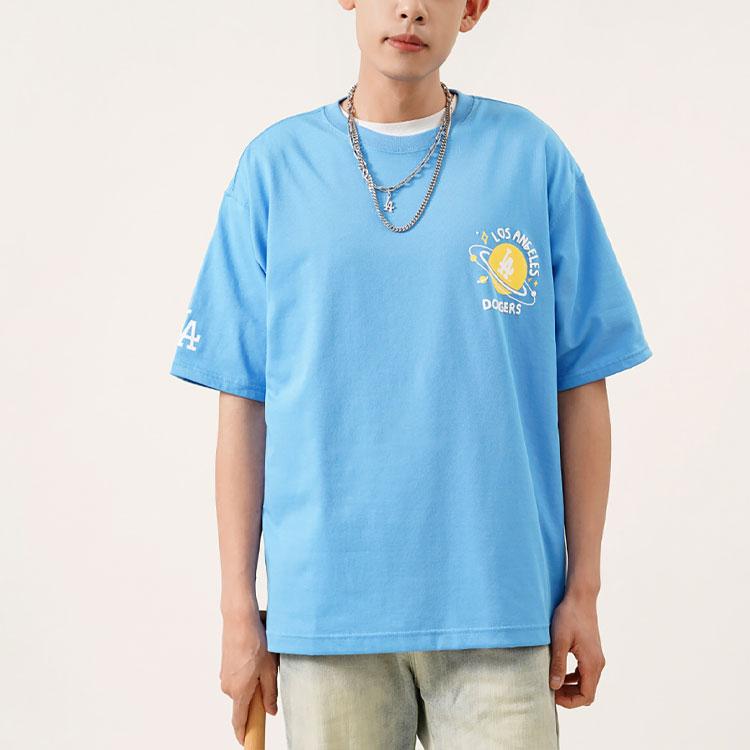 New MLB Los Angeles Dodgers T Shirt American Vintage, Dopamine Dressing Unisex Blue 3ATSL4023-07BLS