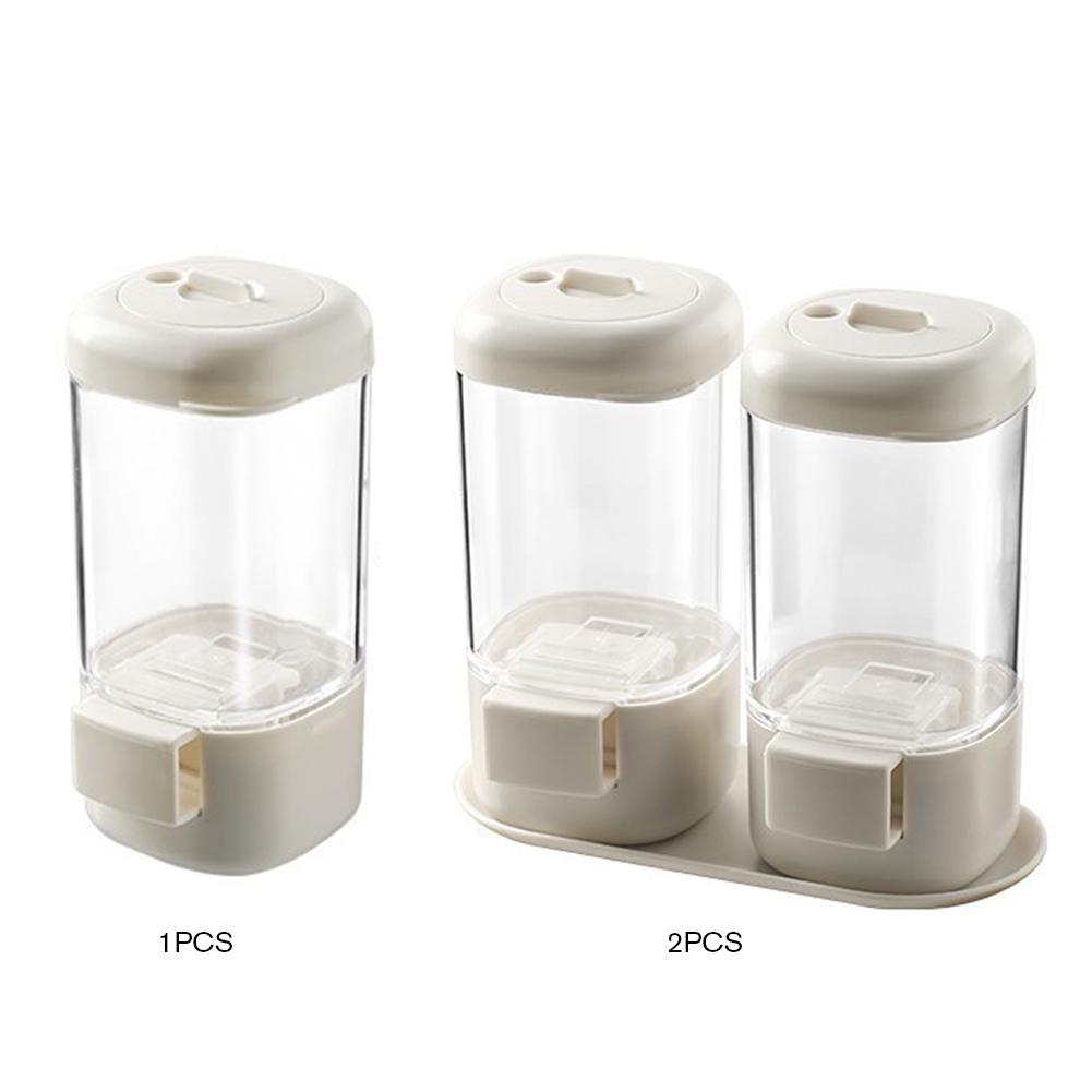 Quantitative Seasoning Bottle Moisture-proof Measuring Salt Dispenser Sealing Press-Type Spice Dispenser Household Cooking Tool