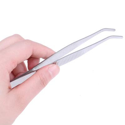 Rengöringsverktyg för akvarium i rostfritt stål Vinklade pincetter Antistatiskt handverktyg Transparent klämverktyg 12,5/14cm/16cm/18cm/20cm/25cm/30cm