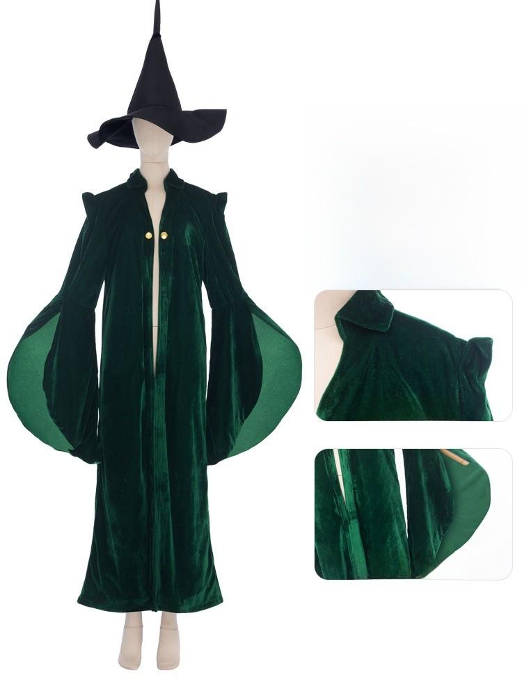 Harry Potter Cosplay Costume For Stage Performance With Velvet Fabric For Adults