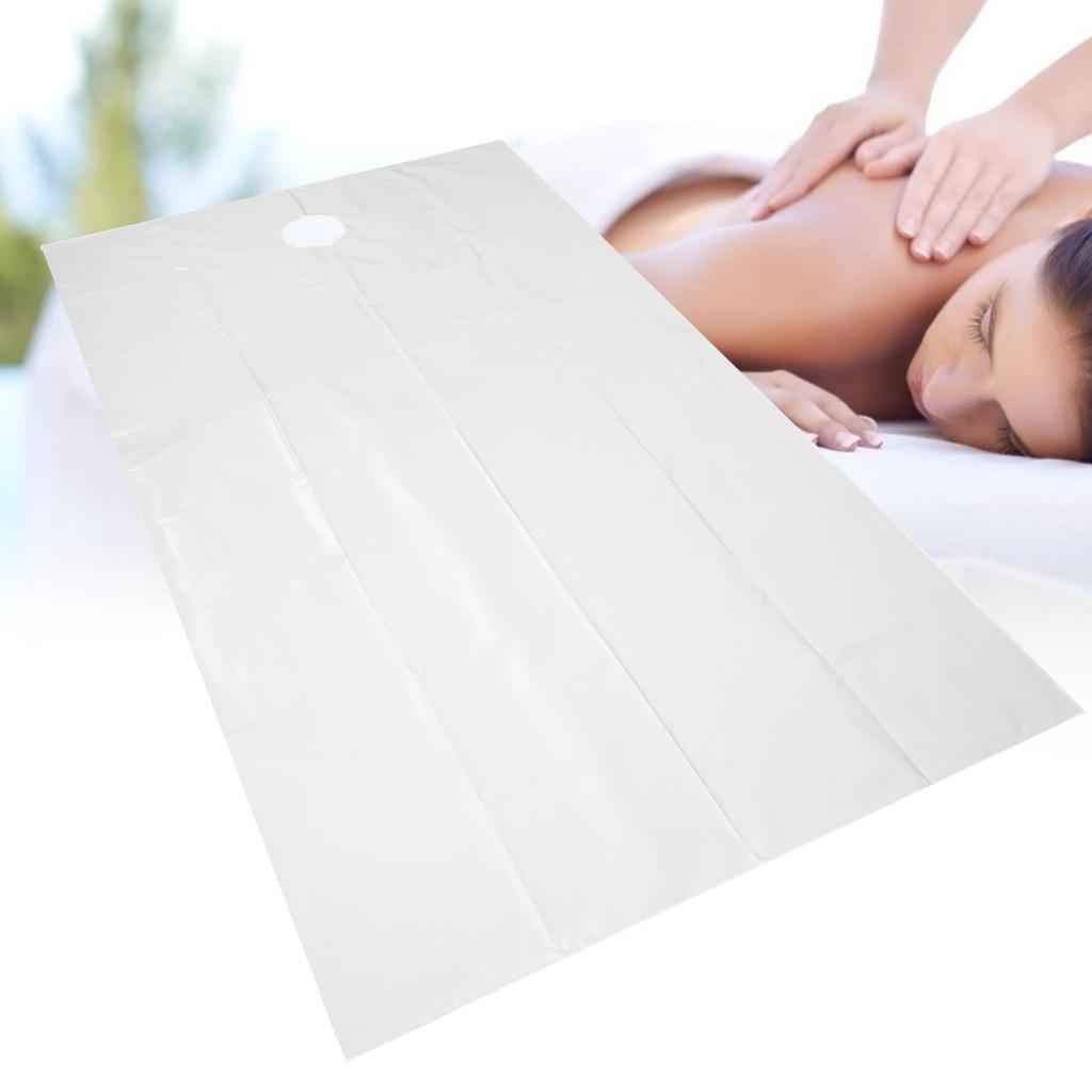 Beauty Salon Sheets SkinFriendly SPA Massage Table Bed Cover with Face Breath Hole(White )