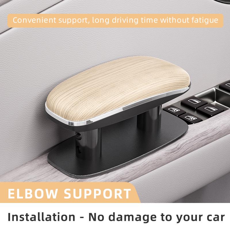 Adjustable Car Door Armrest Pad PU Leather Memory Foam Elbow Support Cushion for SUV Sedan Relieve Driving Fatigue