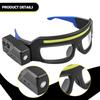 Headlamp LED Glasses Head Lamp Compact 5 Modes for Adults Headlight Light up Camping