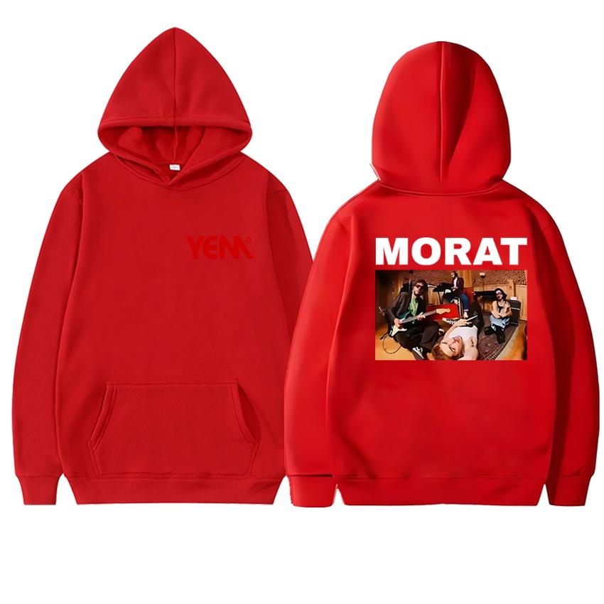 Hot Rock Band Morat Asuntos Pendientes 2025 Tour Double Sided printed Hoodie Unisex vintage pullover Men women Fleece Sweatshirt