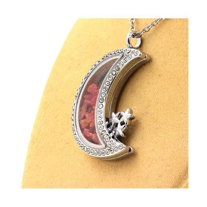 Stones and Minerals. Raw Spinel Necklace. Moon Model.