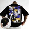 Dragon Ball Anime Cotton Tshirt Summer New Torankusu Printed Mens and Womens Harajuku Plus Size Loose Casual Parent Child Top
