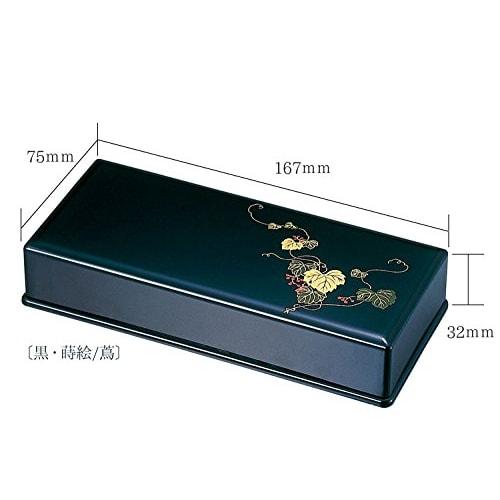 Sanmany Incense Holder Black with Maki-e "Ivy