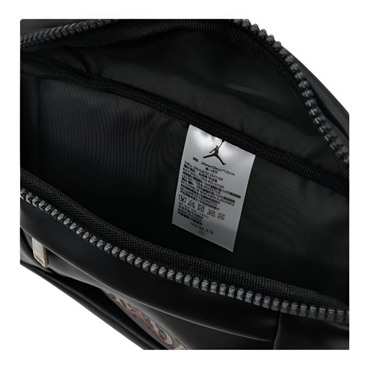 Jordan 2.8L Regal New Year Series Casual Synthetic Leather Waist Bag Unisex Waist Bag Black JD2613098AD-003
