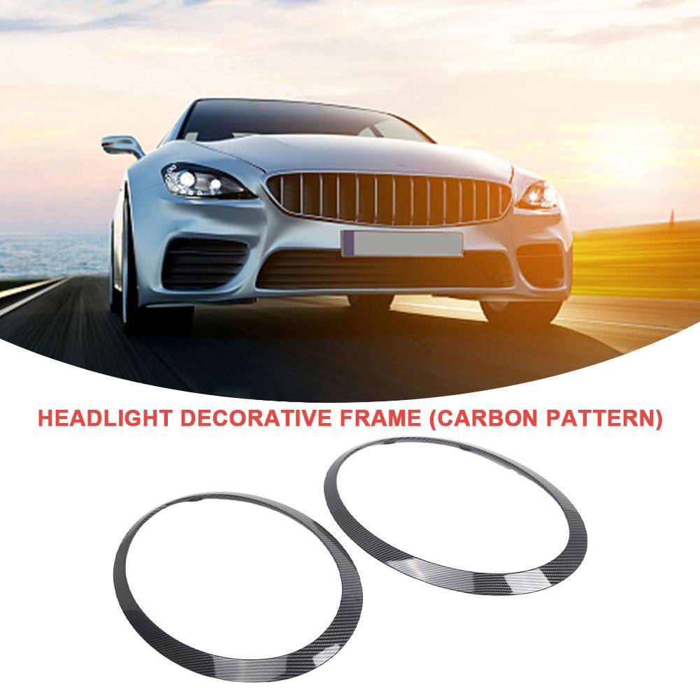 2 Stück Scheinwerferring-Lünettenverkleidung 51712355791 51712355798 Auto-Frontscheinwerfer-Zierring-Abdeckung Dekor für MINI F55 F56 F57 Zubehör