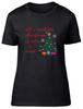 All I Need For Christmas Is Cats & Wine Xmas Fitted Womens Ladies T Shirt Gift