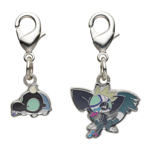 [Pokemon] Pokemon Center National Pokedex Metal Charm - Tatsugiri (944) & Dondozo (945)
