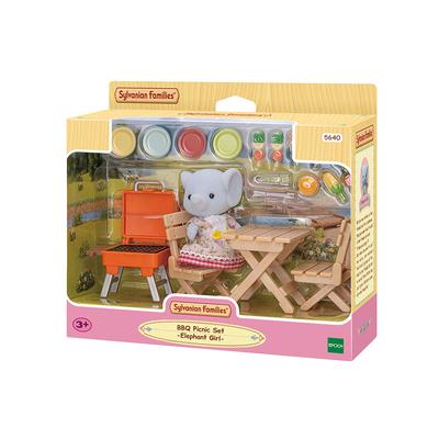 Sylvanian Families 5640 Elephant BBQ Camping Play Set