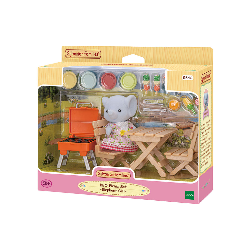 Sylvanian Families 5640 Elephant BBQ Camping Play Set