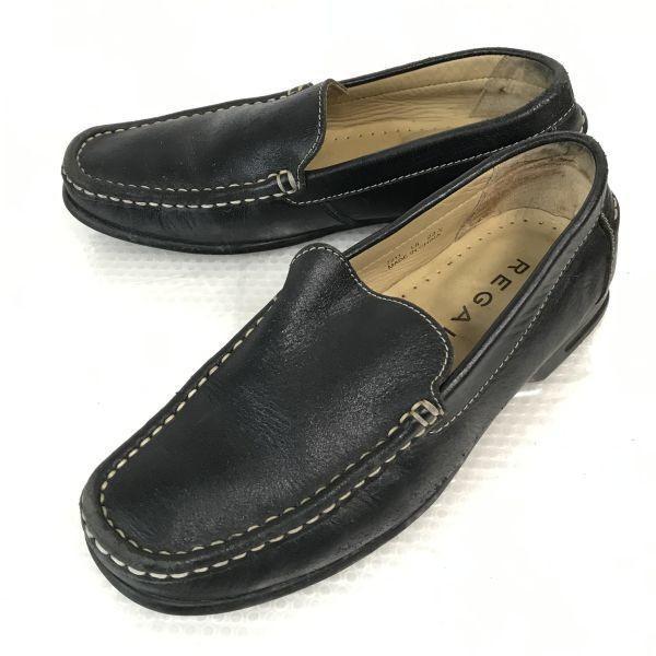 

Regal Leather Van Loafer Black 22.5 Slip-On Dress Shoes(USED)