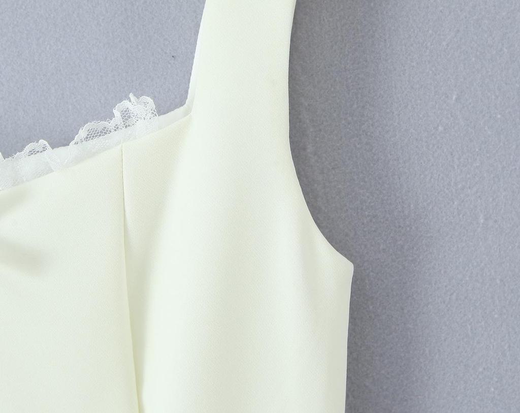 2026 Chic Retro Lace Camisole Dress - Sweet Bow, Slim Fit, Sexy Backless Mini