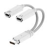 Type C Headphone Adapter Cable 2 IN 1 Supporting 100W Fast Charging and HiFi Audio for Enhanced Multimedia Experience