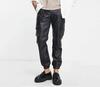 New Stylish Casual Look Men Leather Pant Black Handmade 100% Real Lambskin Biker