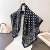 2026 New Luxury Dot Print Fashion Square Scarves Women Silk Scarf Bandana Small Hairbands Foulard Shawl