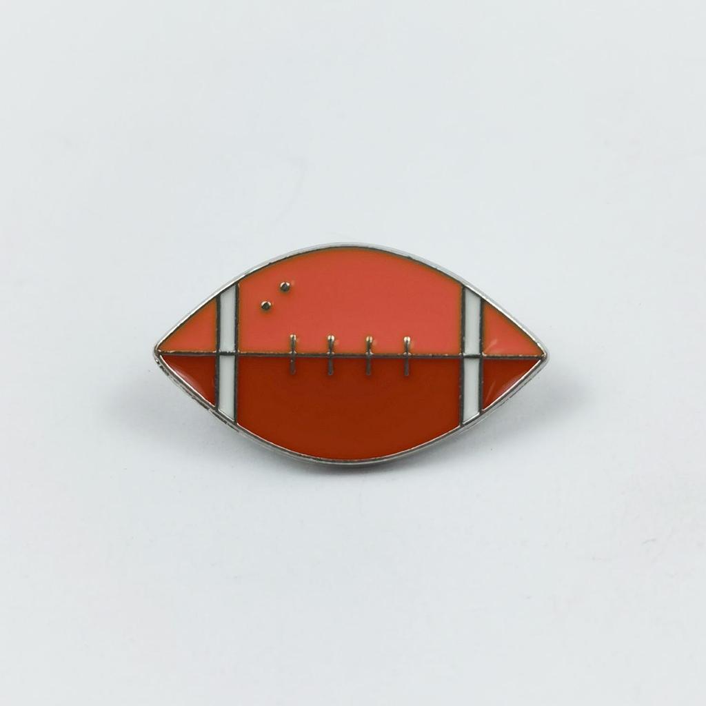 Sports Ball Alloy Brooch: Football, Basketball, Badminton Pin Badge