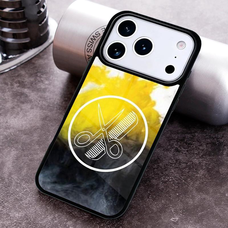 Barber Shop Hair Stylist Salon soft Phone Case For iPhone 17 16 15 14 13 12 11 Pro Max Plus 17Air Soft Silicone Cover
