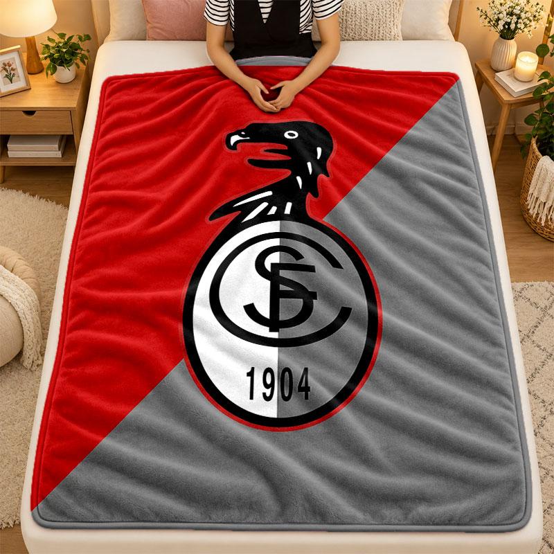 Flannel BlanketSC Freiburg FC Warm Soft Throw Blanket for Indoor Sofa Bed Living Room Use