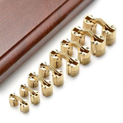 Hidden Concealed Copper Brass Cylindrical Door Hinges Barrel Hinge Cabinet Hinge Furniture Hinges