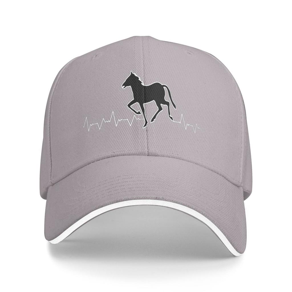Horses Heartbeat Graphic Equine Baseball Caps Snapback Baseball Hats Breathable Casual Casquette Outdoor for Men And Women