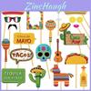 Mexican Carnival Theme Party Photo Props Pack For Event Decoration And Fun Activities