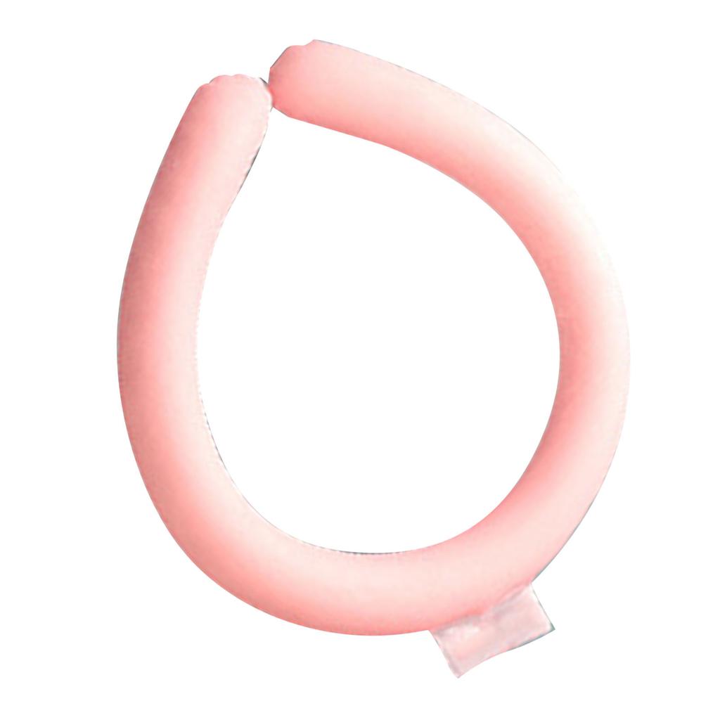 Neck Cooling Tube Reusable Hands Free Wearable Cooling Neck Wrap for Summer Outdoor Pink