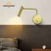 Nordic LED Wall Lamp with switch 3W spotligh Decoration Room Metal wall light indoor wall light For Home Bedroom Bedside light