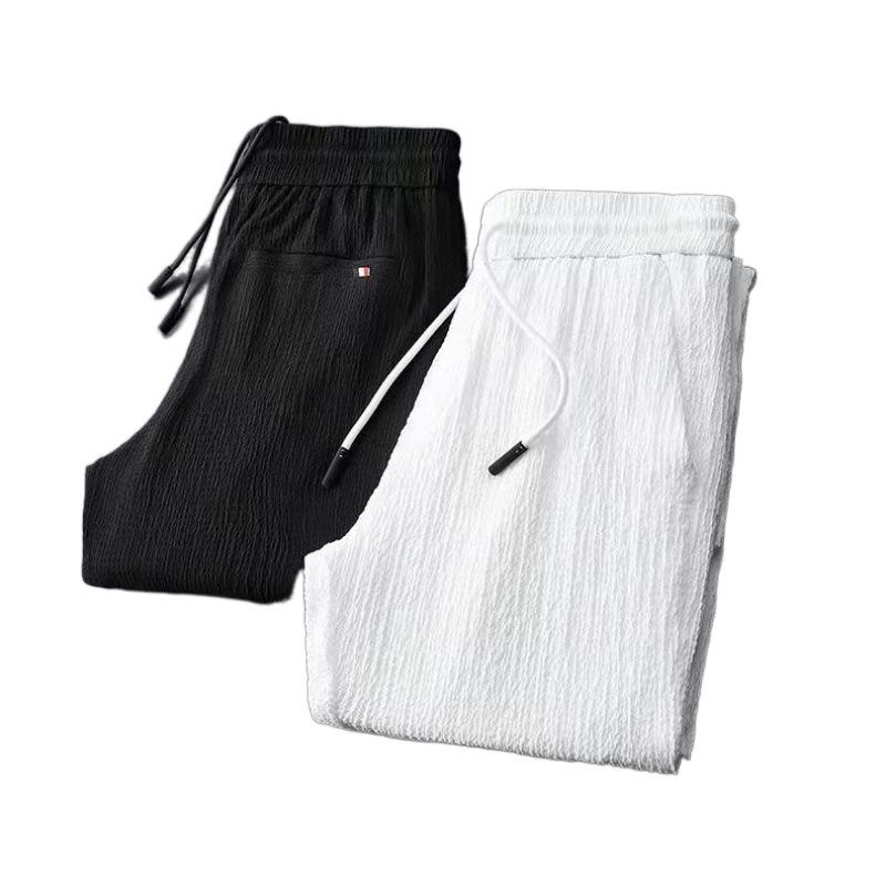 Abito da Uomo Due Pezzi Righe Pieghettate Set Pantaloni da Uomo Pieghettati Coulisse Ampi Rever Tasche Sottile Formale Business Set Uomo