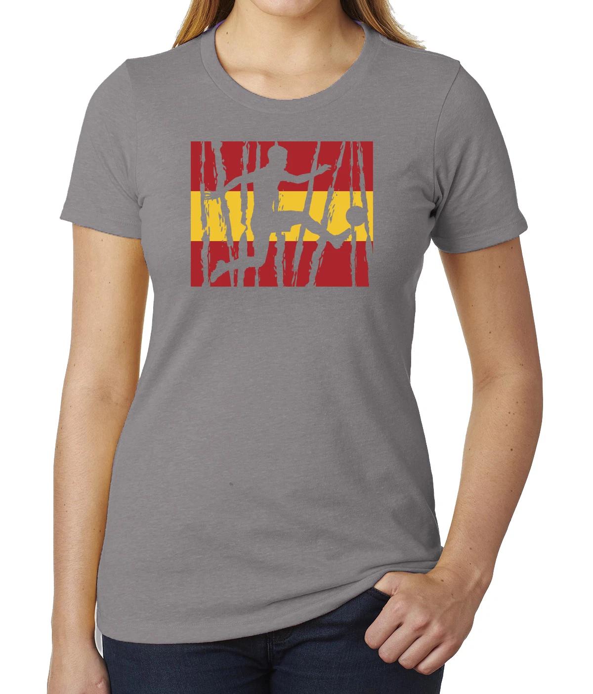 Spanish Socccer Pride Tee, Spanish Flag Shirt, Woman s Soccer Shirts 3XL