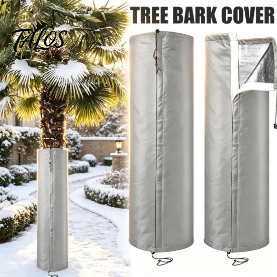 Palmenschutz Protector, Aluminiumfolien-Wickel, Stammschutz mit Kordelzug aus Oxford-Stoff, Winter-Isolierabdeckung für den Außenbereich im Garten