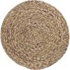 Round Woven Placemats For Dining Table, Water Hyacinth Straw Braided Placemat, Heat Resistant Non-Slip Weave Placemats Handmade