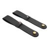 2pcs PU Leather Curtain Rod Holders Brackets Mounted   Straps with Screws Plastic Wall Plugs Boho Pole Hanger Hook for Home