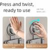 Wall Mounted Suction Cup Door Hook 4/5/6/7/8 Hook Hanging Coat Holder Wall Clothes Hanger  Bathroom