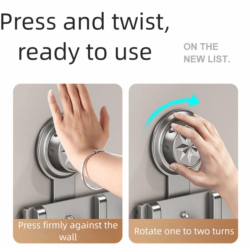Wall Mounted Suction Cup Door Hook 4/5/6/7/8 Hook Hanging Coat Holder Wall Clothes Hanger  Bathroom