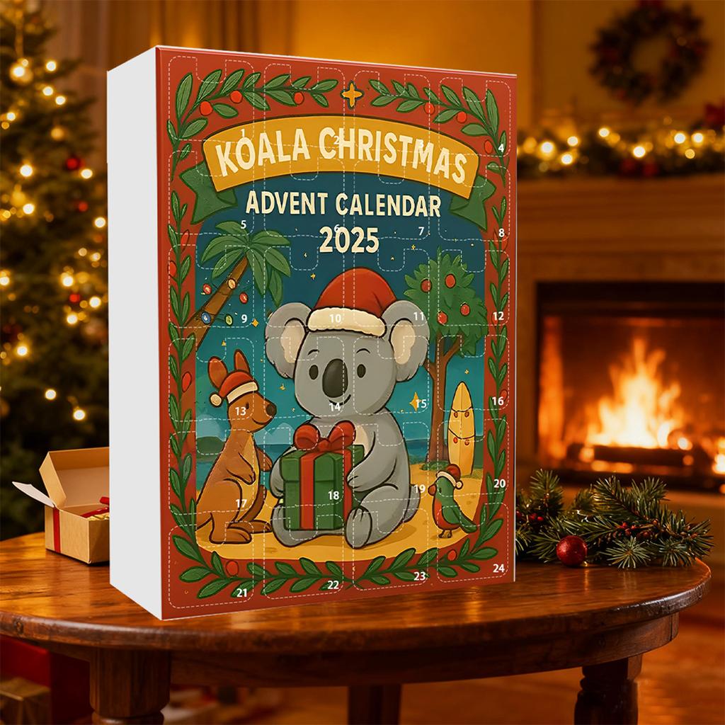 Adventskalender, 2D Acryl-Ornament, Weihnachtsbaumschmuck, Geeignet für Weihnachtsdekorationen