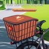 Bike Front Basket Frame & Rear Carrier with Backpack and Helmet Storage