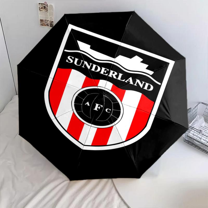 1 PC Automatic Folding Umbrella - Crystal Palace Football Club Pattern, Portable & Foldable Design with 8 Ribs, Christmas Birthday Gifts