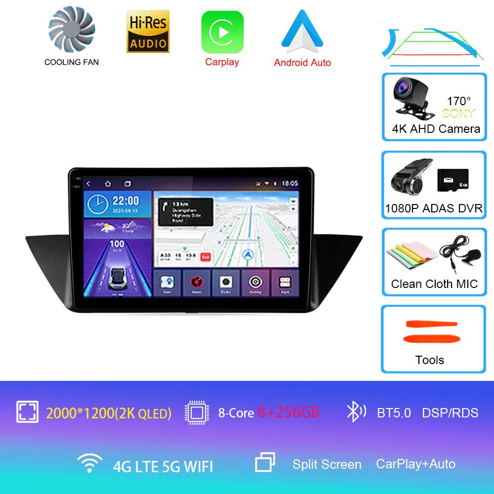 Car Radio Android14 Carplay For BMW X1 E84 2009 2010 2011 2012 Navigation GPS Multimedia Player WiFi+4G Stereo Auto DSP Video BT