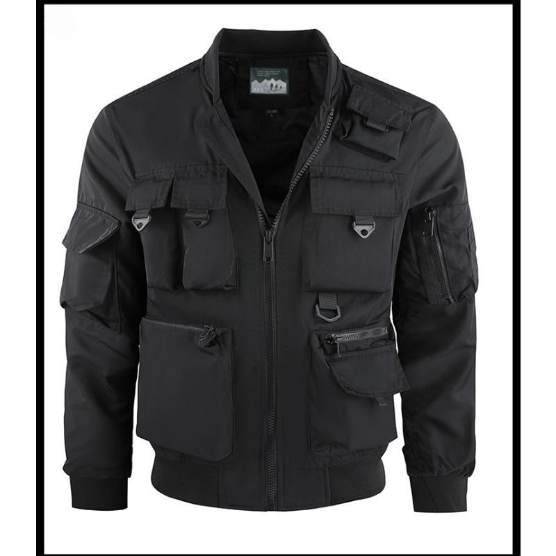 

Pilot Jacket Men s Baseball Suit Multi-Pocket Coat 5XL