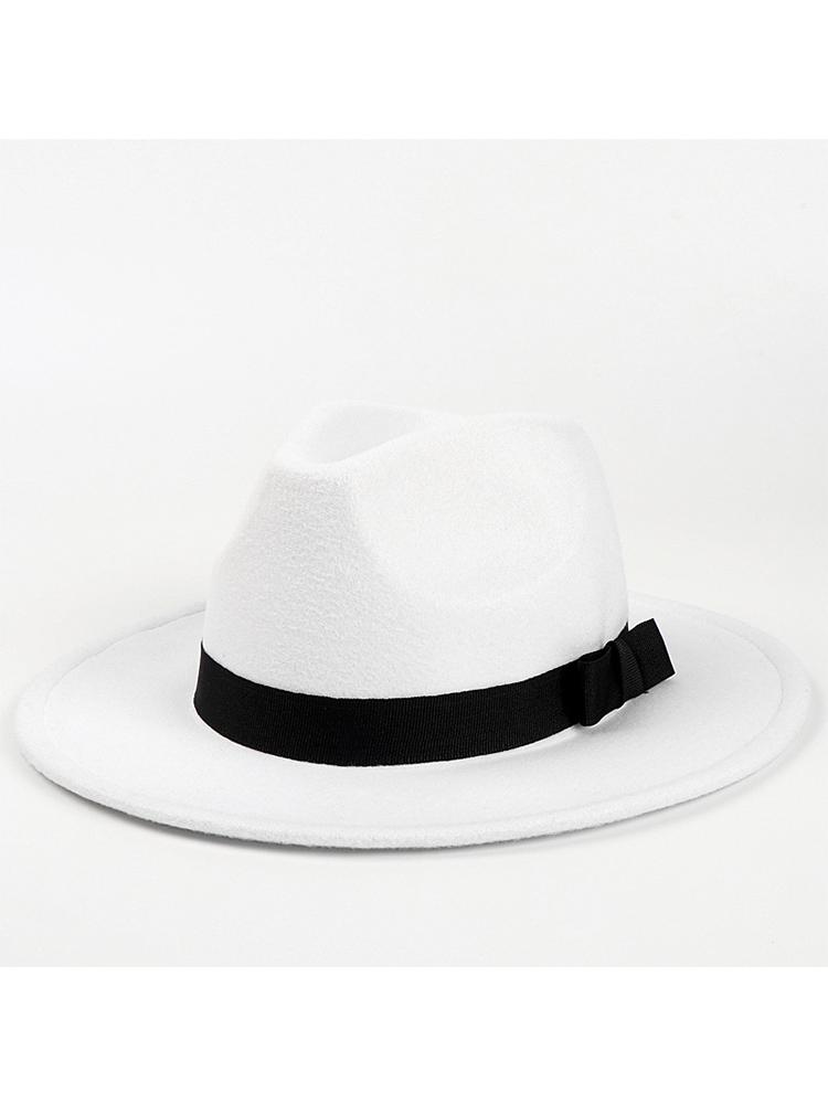 NIEUWE Michael Jackson Cosplay Hoed Katoenen Demo Petten Gentleman Formele Hoed Feest Halloween Danspet Cadeaus One Size white