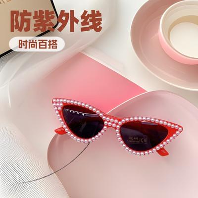 Vintage Fashion Children'S Sunglasses Concave Fashion Trend Fashion Baby Sunglasses Uv Protection Boys And Girls Glasses Tide