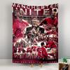 Tapestry Manchester United Red Devils 2008 Ronaldo Rooney Ferguson Treble Wall Hanging for Soccer Fan Cave Decor